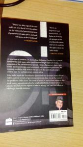 Why India Needs Presidential System by Bhanu Dhamija Back Cover